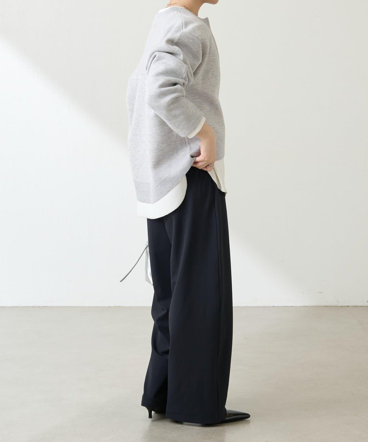 【人氣系列】仿羊毛圓下襬針織衫