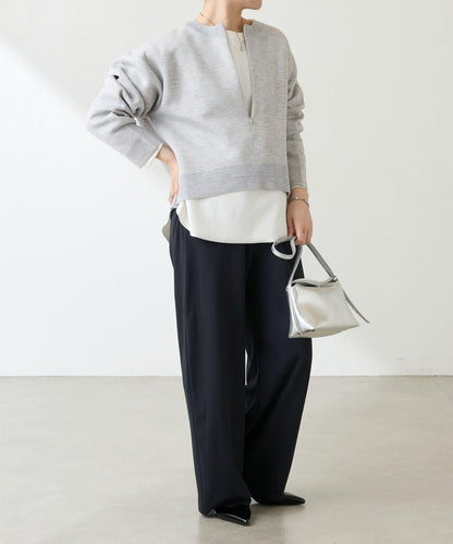 【人氣系列】仿羊毛圓下襬針織衫