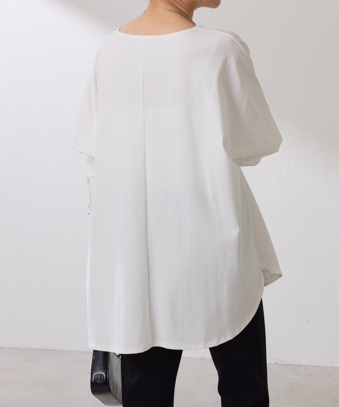 【冰感/彈性】袖釦圓領T恤