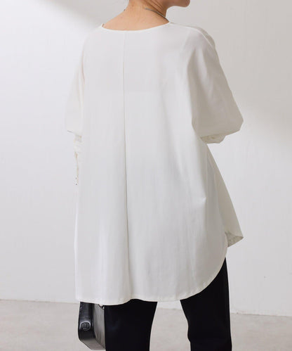 【冰感/彈性】袖釦圓領T恤