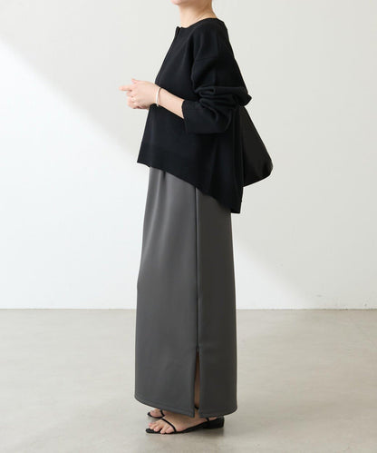 【人氣系列】仿羊毛圓下襬針織衫