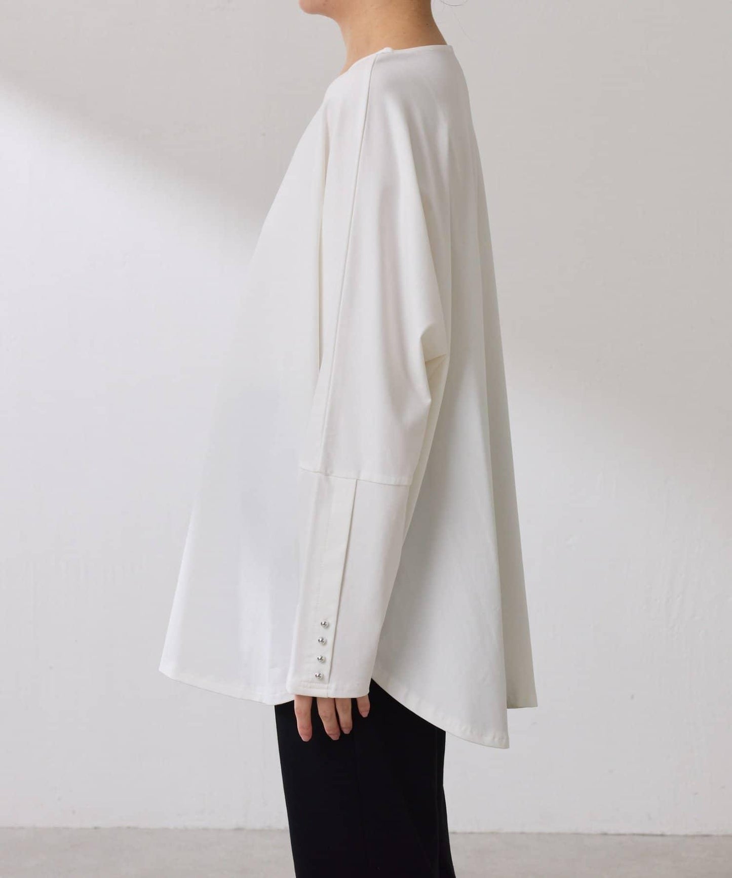 【冰感/彈性】袖釦圓領T恤