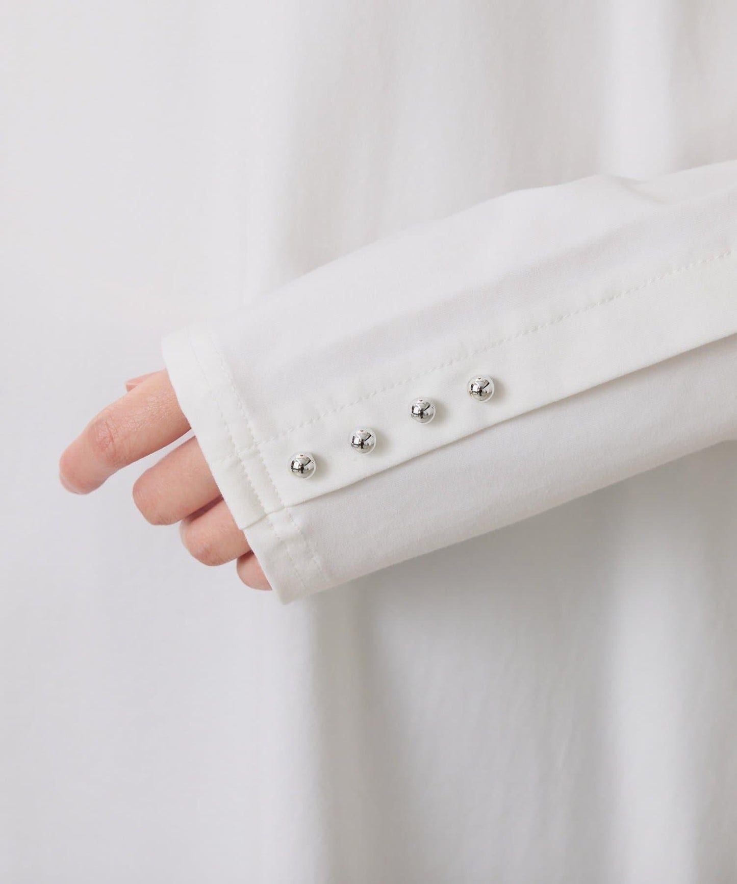 【冰感/彈性】袖釦圓領T恤