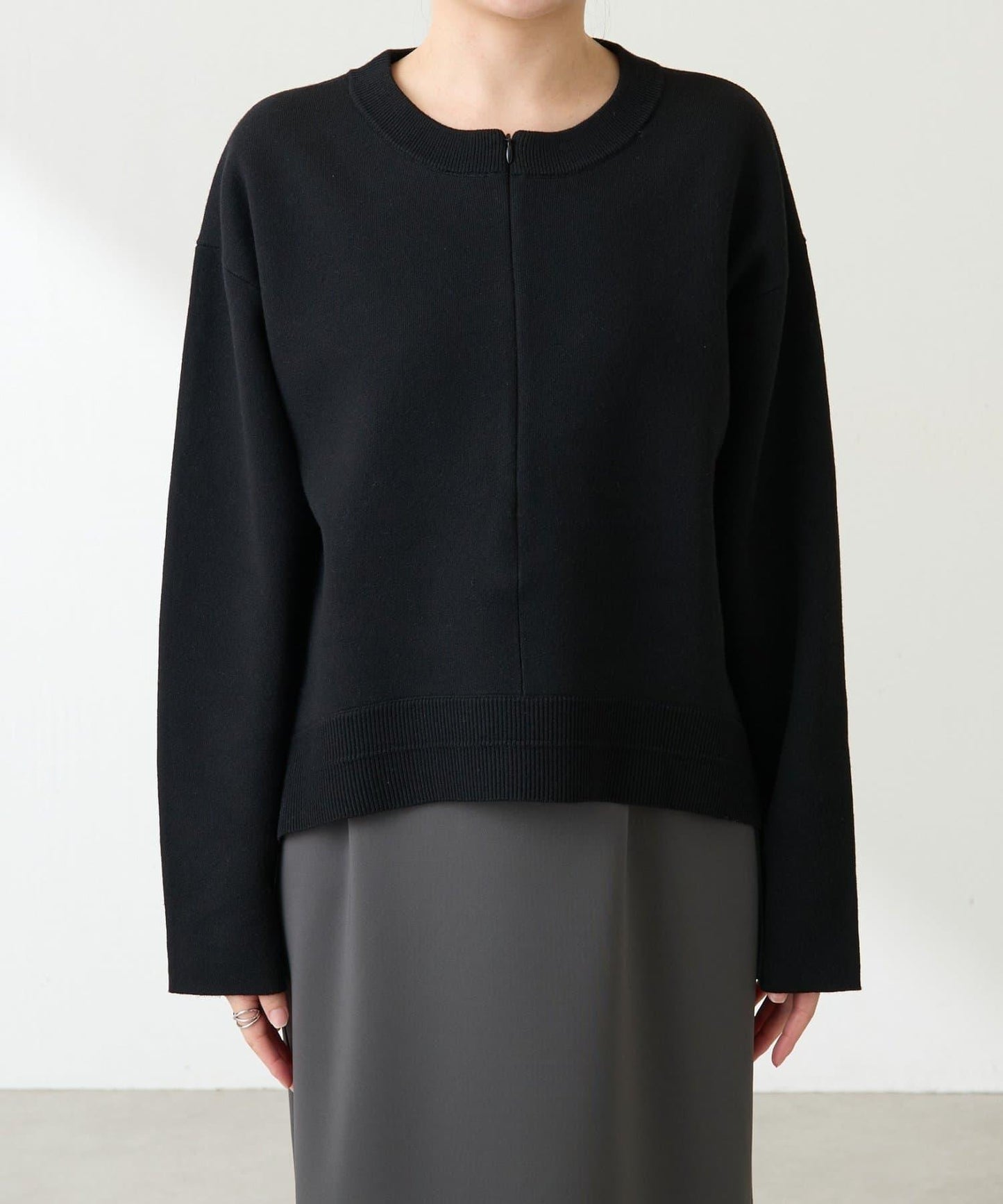 【人氣系列】仿羊毛圓下襬針織衫