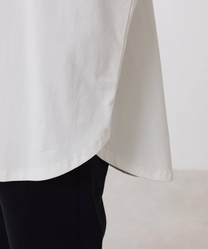 【冰感/彈性】袖釦圓領T恤