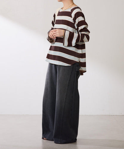 【搭配利器/分層單品】袖口喇叭緞面襯衫