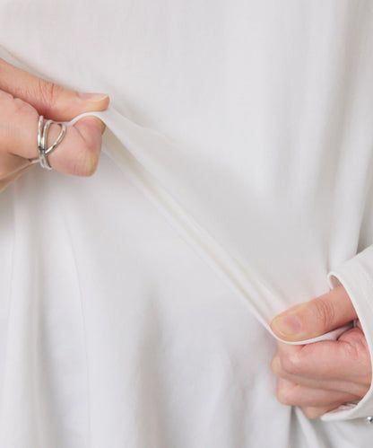 【冰感/彈性】袖釦圓領T恤