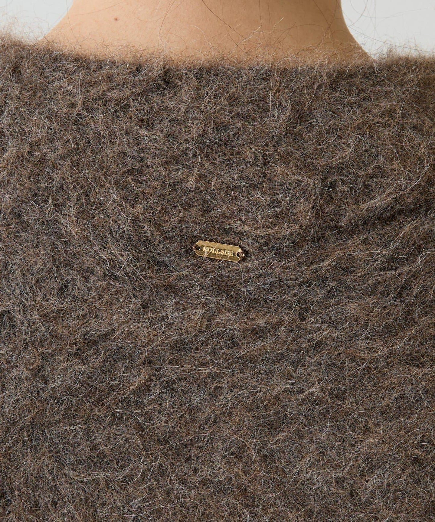 羊駝混紡V領針織衫