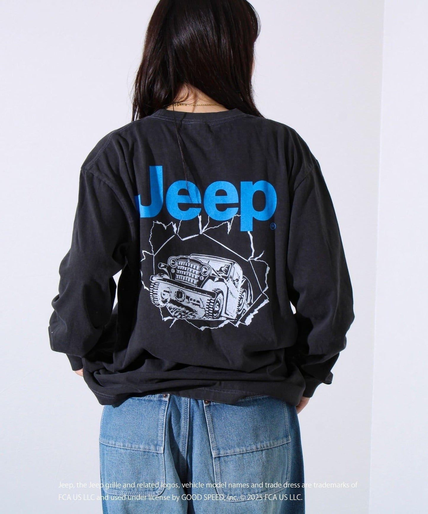 【GOOD ROCK SPEED】Jeep®後背印花長袖T恤