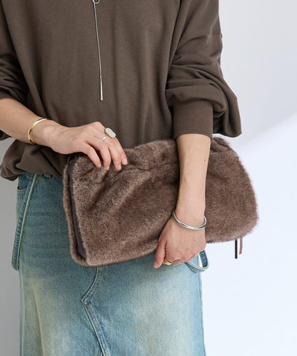 【提升季節氛圍】假毛繩提包