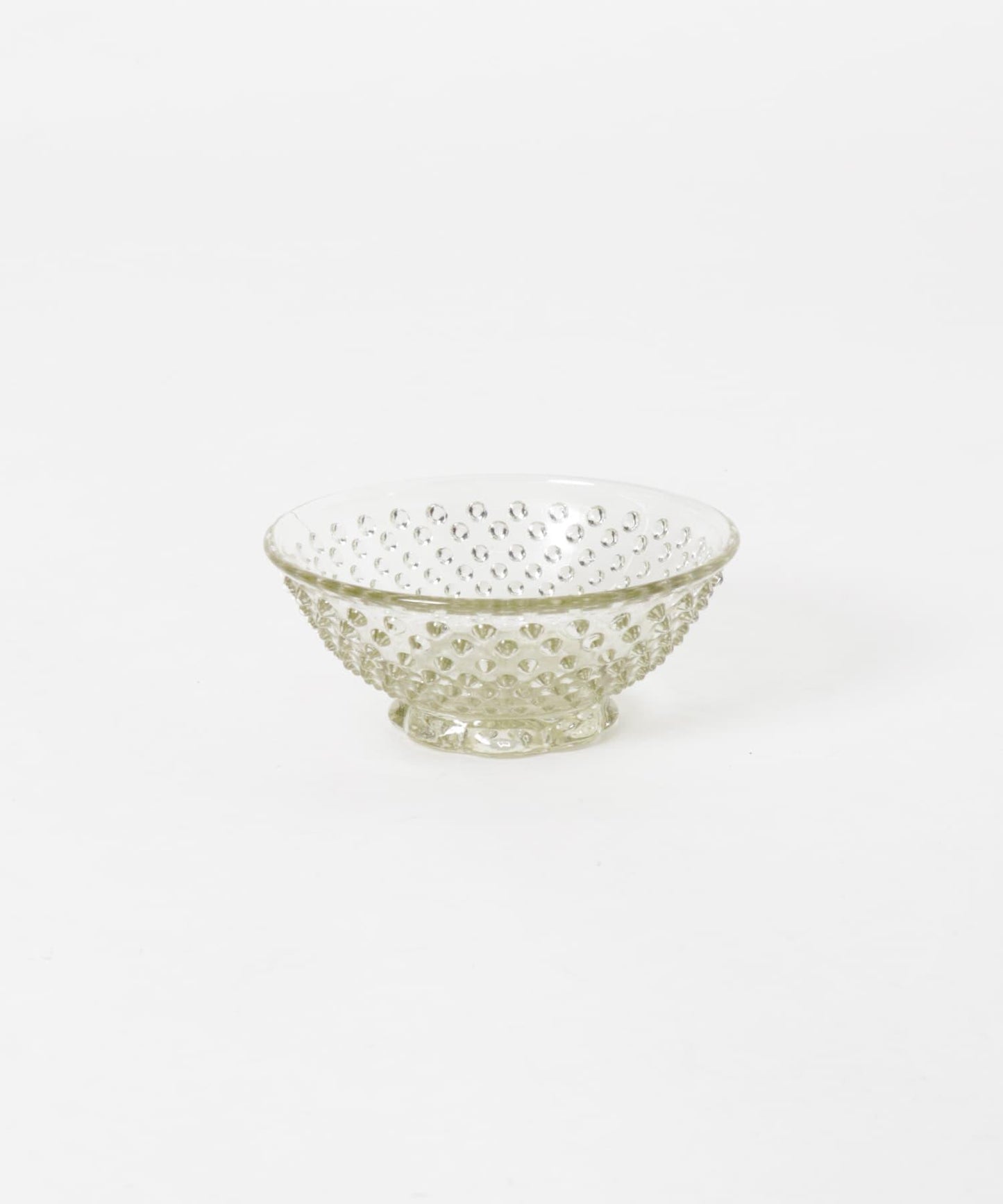 廣田硝子 雨滴紋小碗 琥珀色