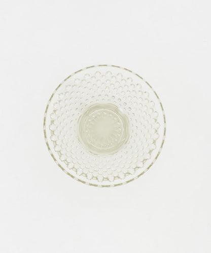 廣田硝子 雨滴紋小碗 琥珀色