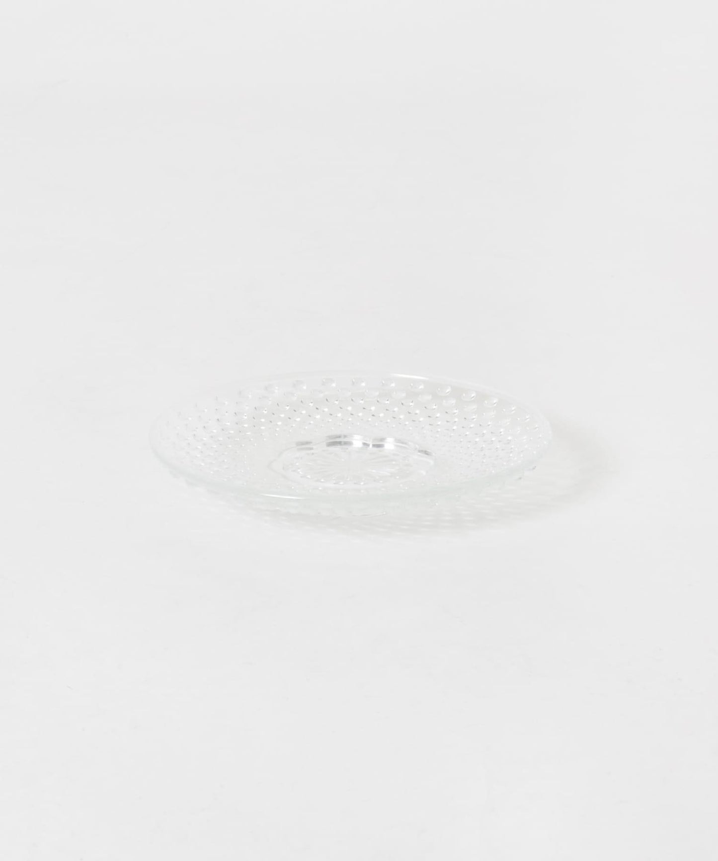 廣田硝子 雨滴紋小碟 白色