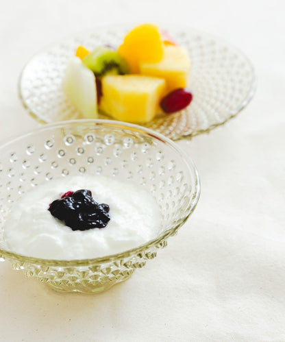 廣田硝子 雨滴紋小碗 琥珀色