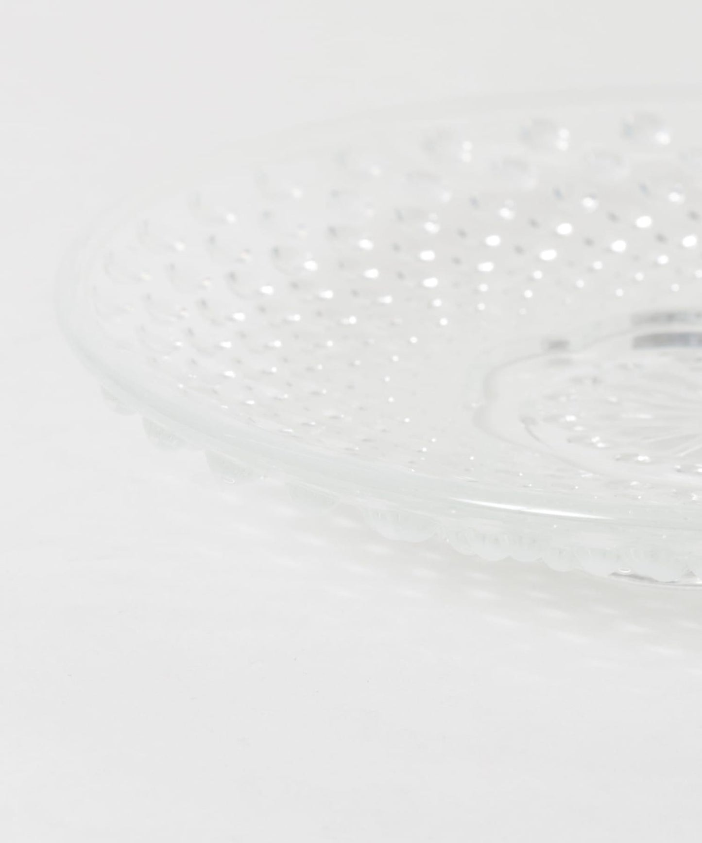 廣田硝子 雨滴紋小碟 白色