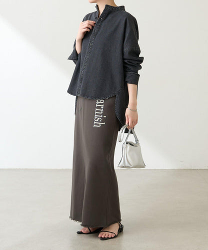 【楽ちんスカート◎】スウェットロゴスカート