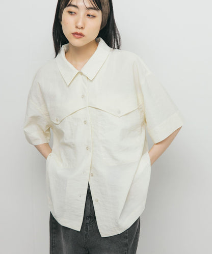 口袋設計寬鬆襯衫