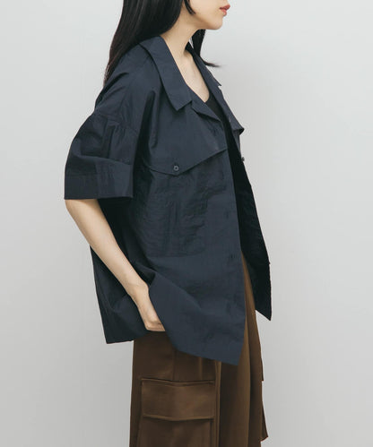 口袋設計寬鬆襯衫