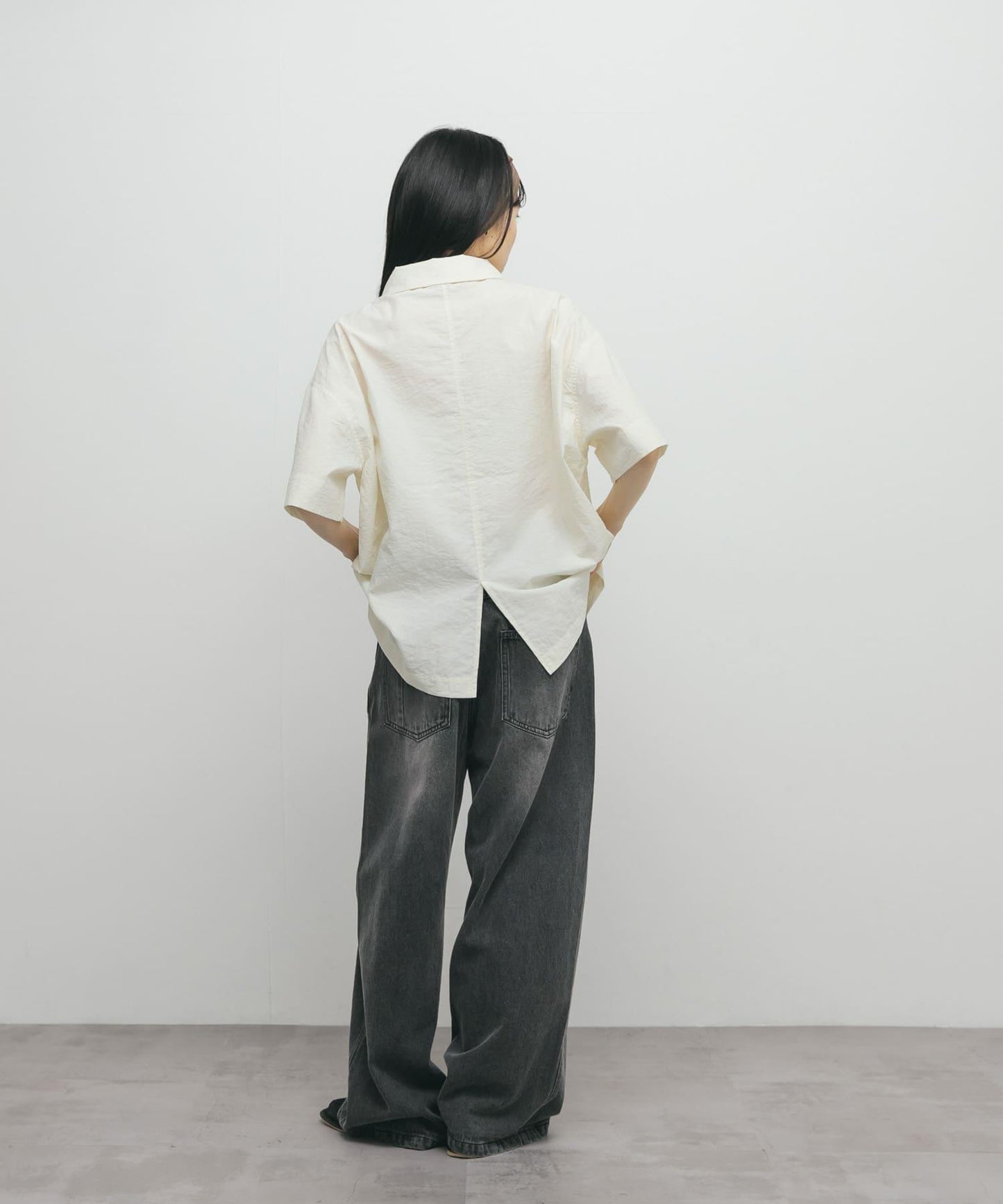 口袋設計寬鬆襯衫