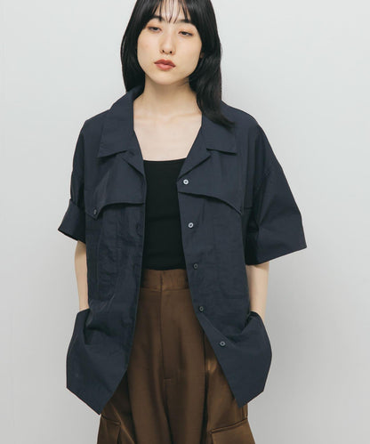 口袋設計寬鬆襯衫