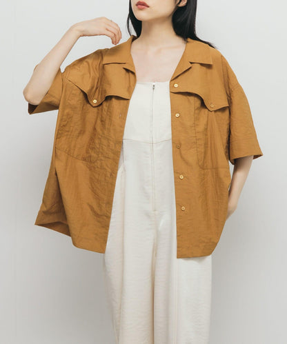 口袋設計寬鬆襯衫