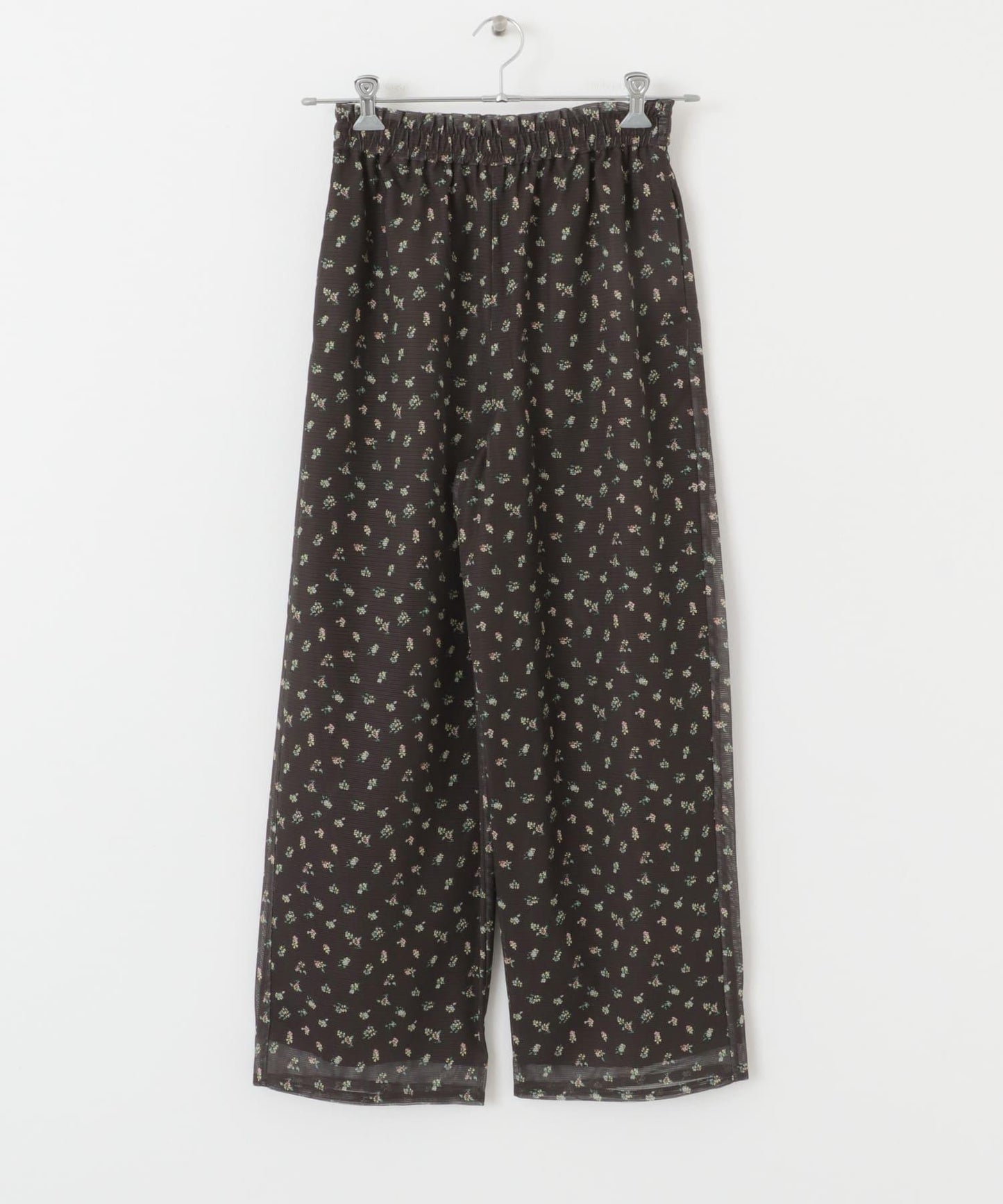 花卉印花網紗褲