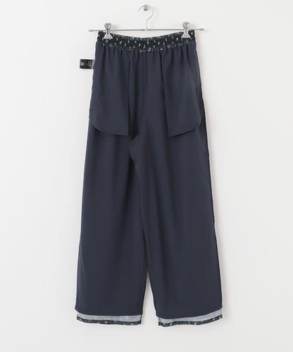 花卉印花網紗褲