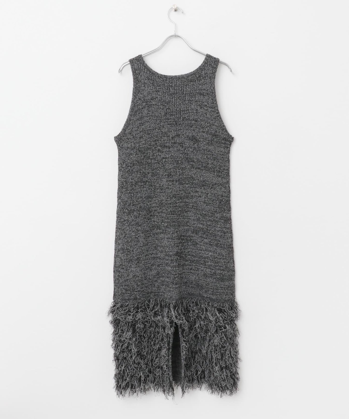 流蘇針織連衣裙
