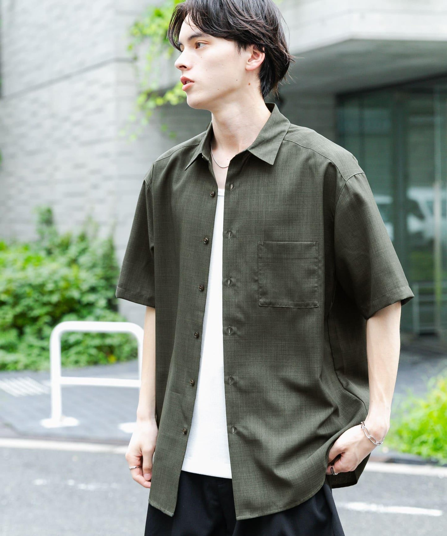 可搭配套裝 速幹 常規領短袖襯衫II