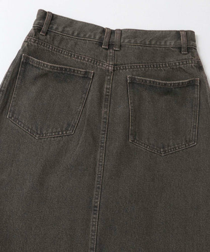 不對稱腰帶牛仔半身裙