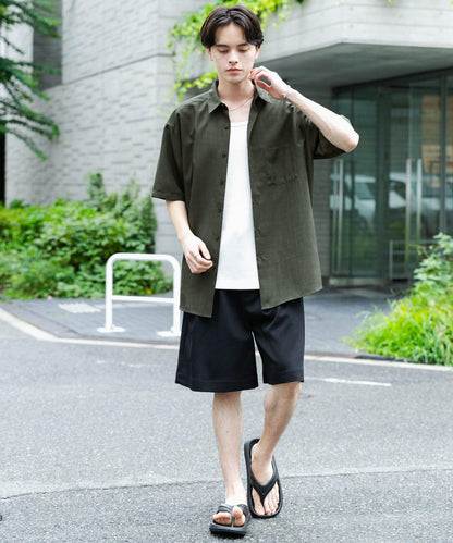 可搭配套裝 速幹 常規領短袖襯衫II