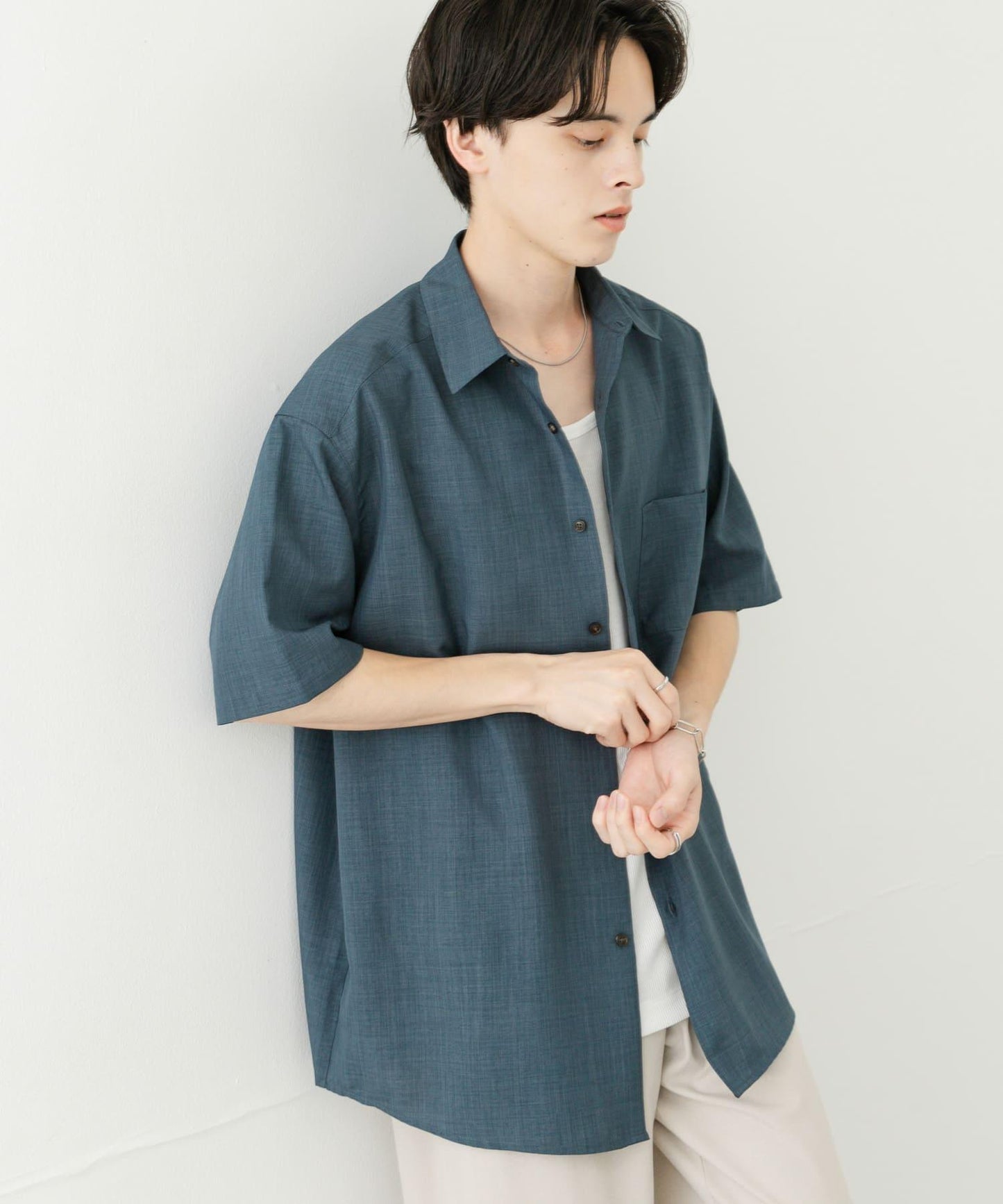 可搭配套裝 速幹 常規領短袖襯衫II