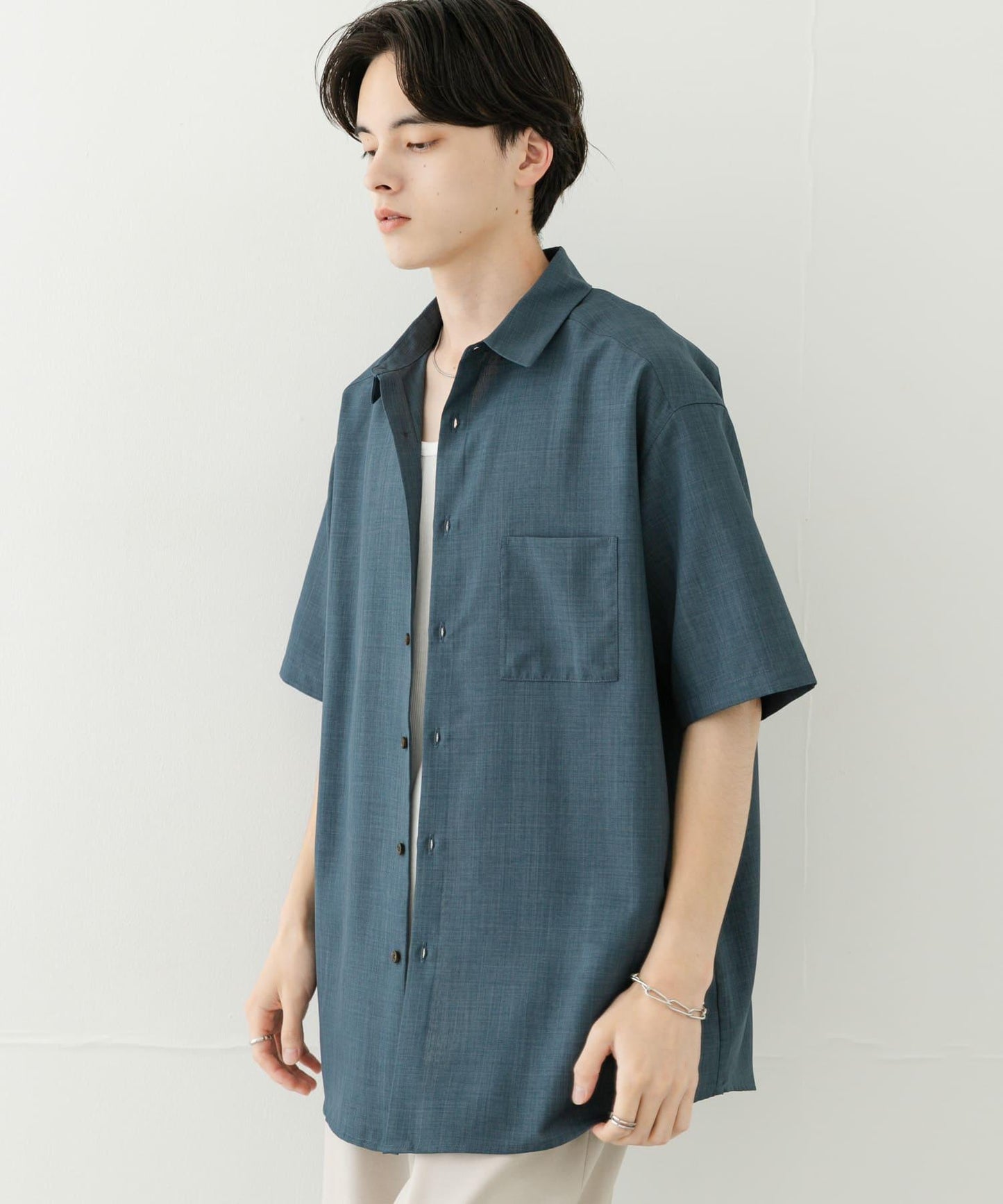 可搭配套裝 速幹 常規領短袖襯衫II