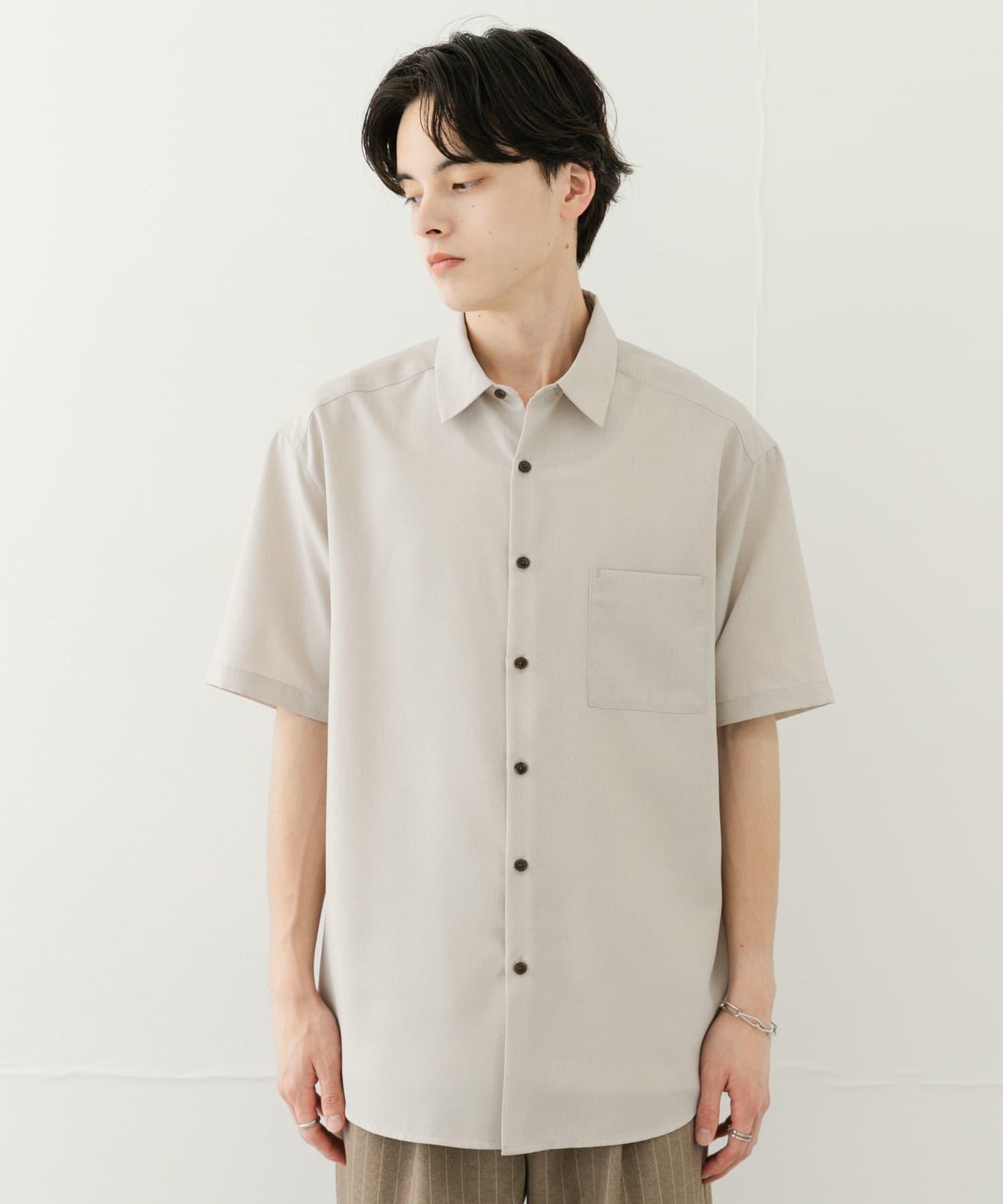 可搭配套裝 速幹 常規領短袖襯衫II