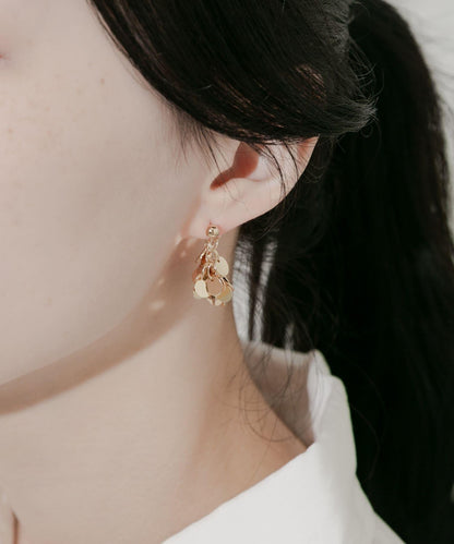 圓形立體感耳環