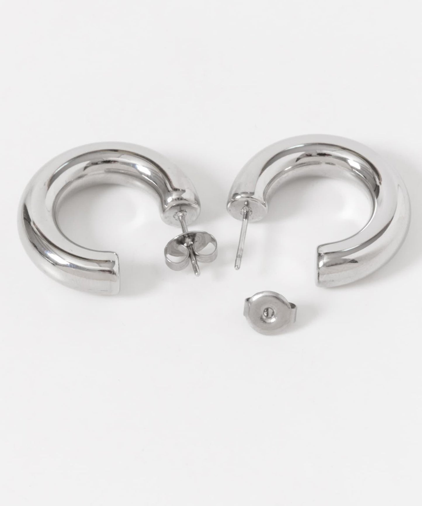 不鏽鋼寬圈耳環