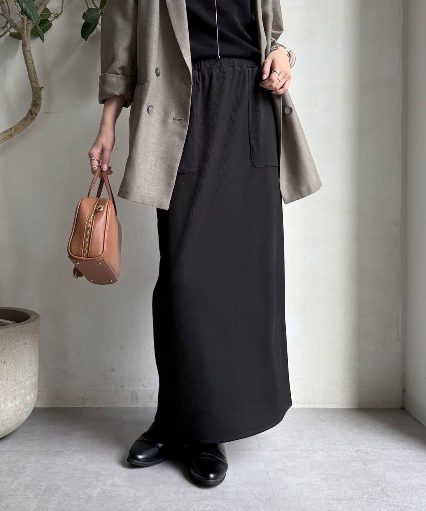 【限定】條紋休閒裙