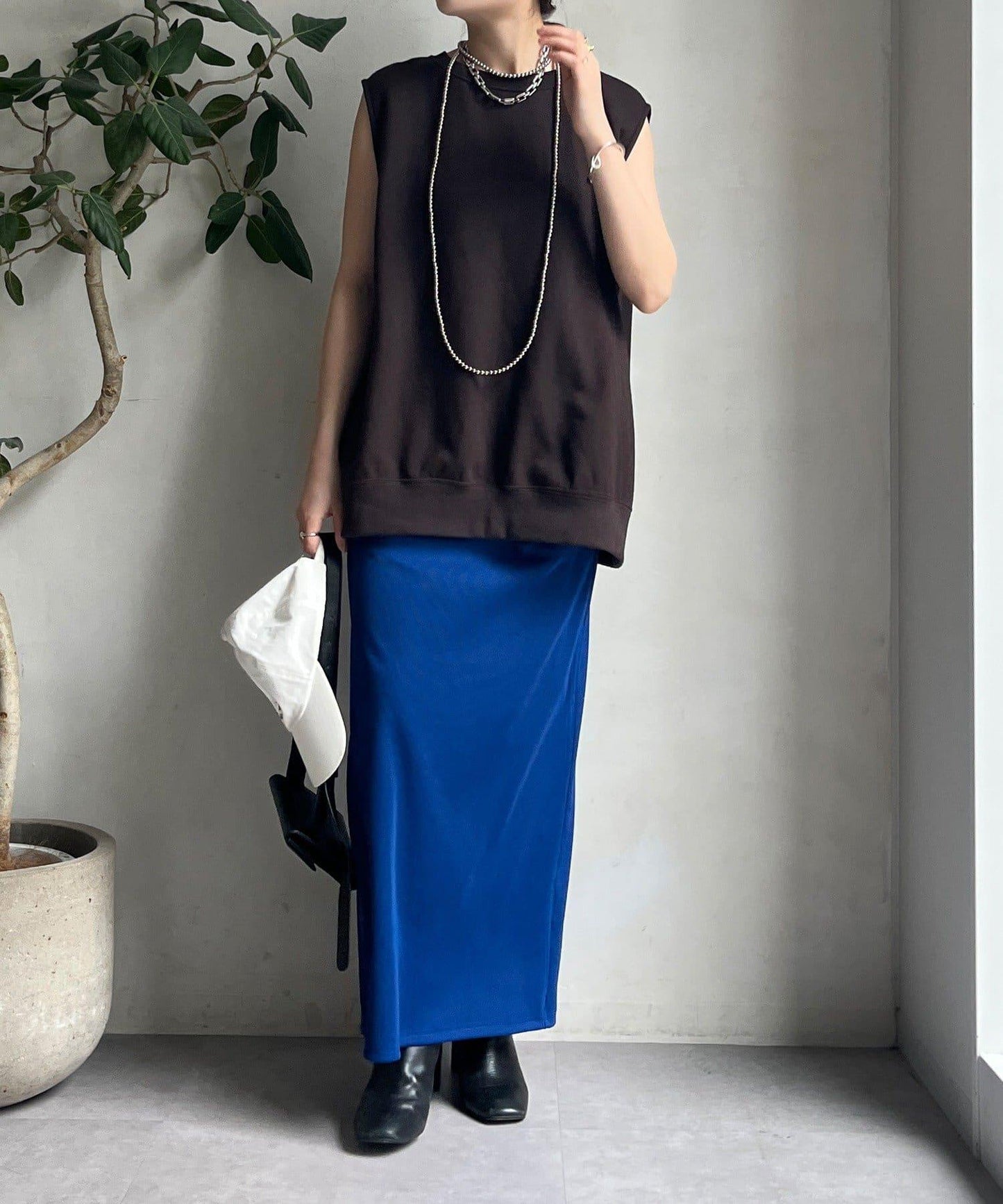 【限定】條紋休閒裙