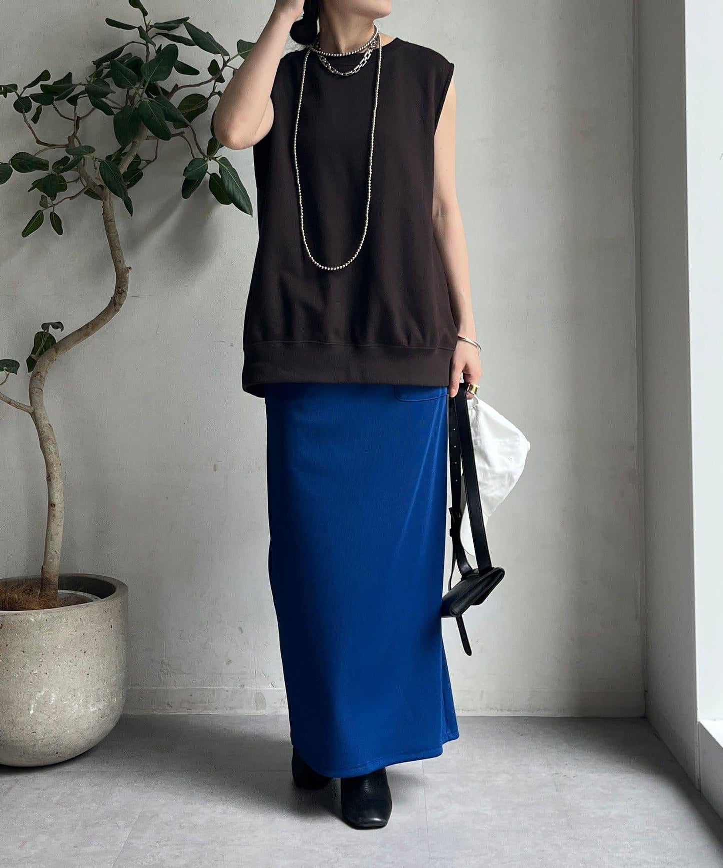 【限定】條紋休閒裙