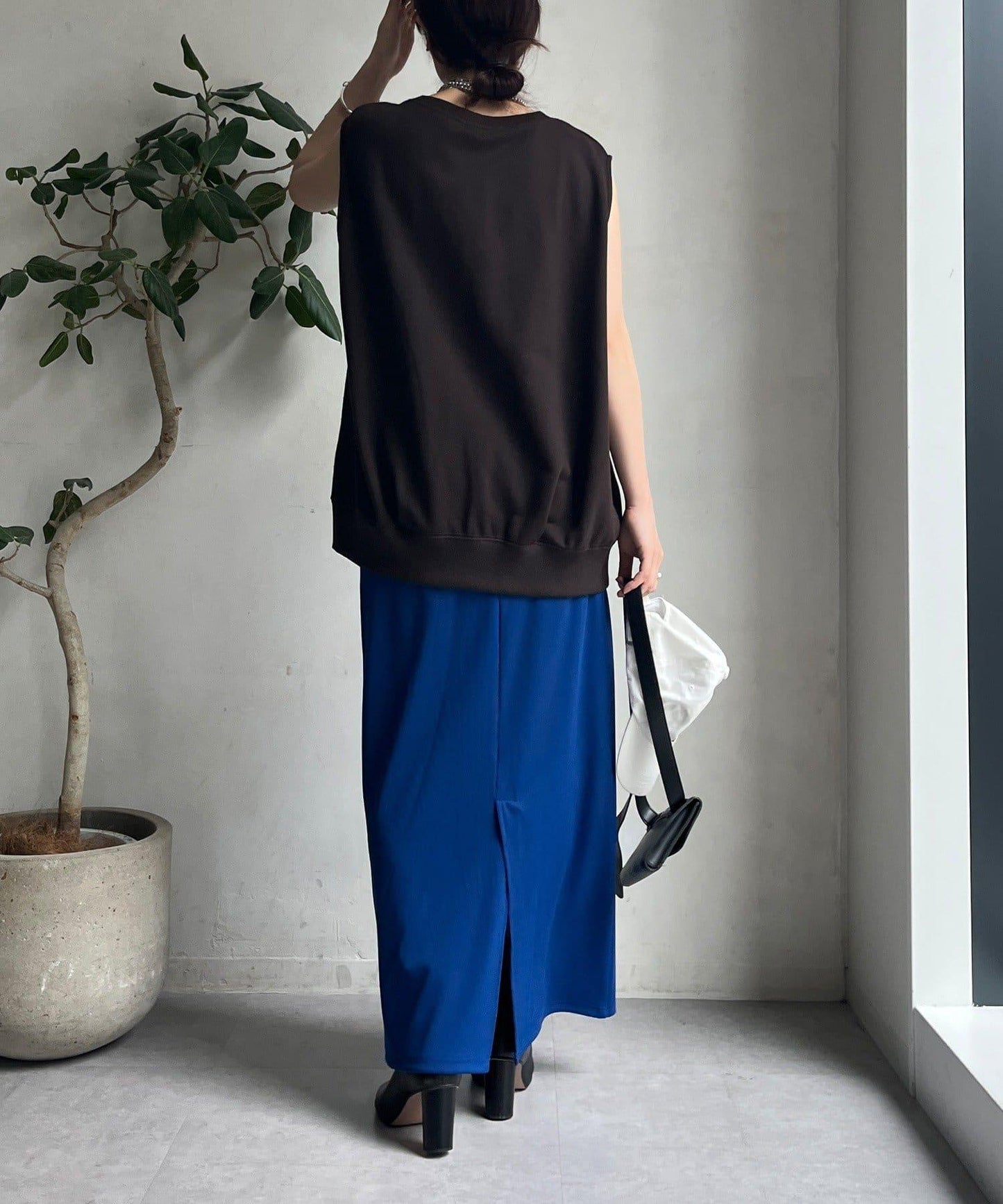 【限定】條紋休閒裙