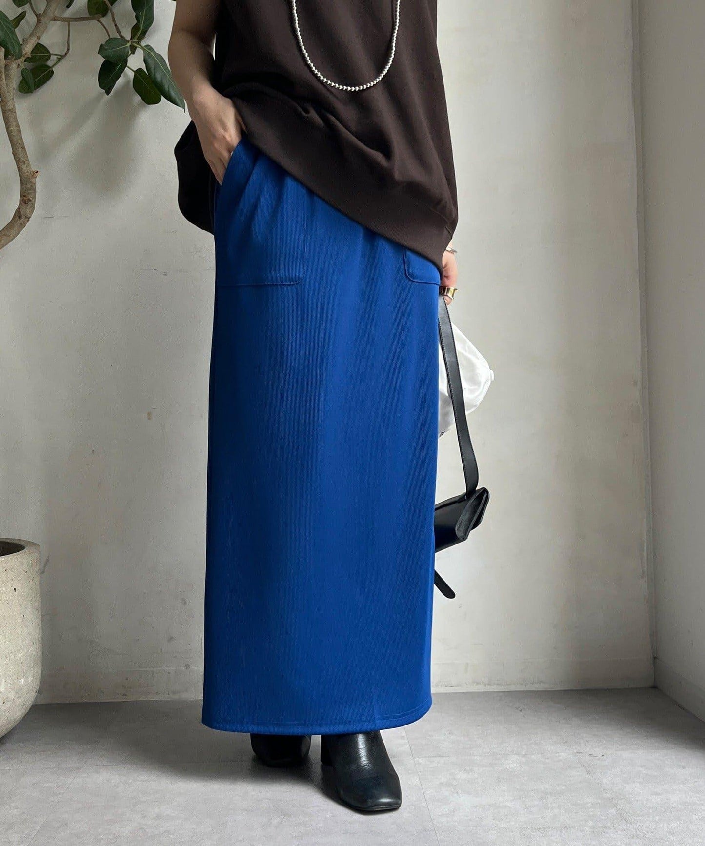 【限定】條紋休閒裙