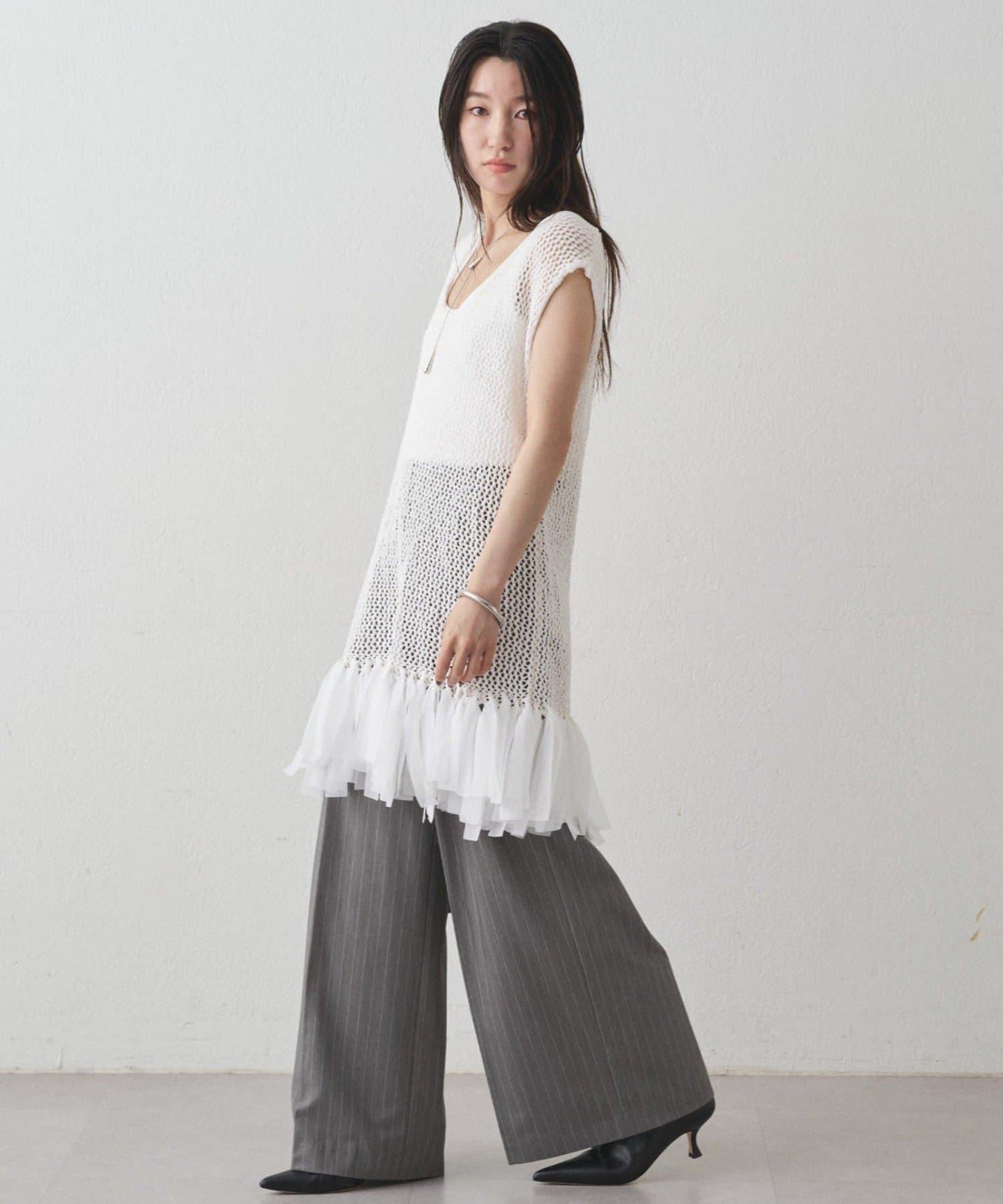 【Loungedress】流蘇針織背心