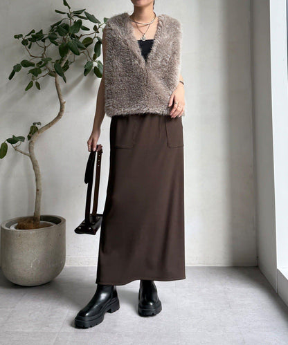 【限定】條紋休閒裙