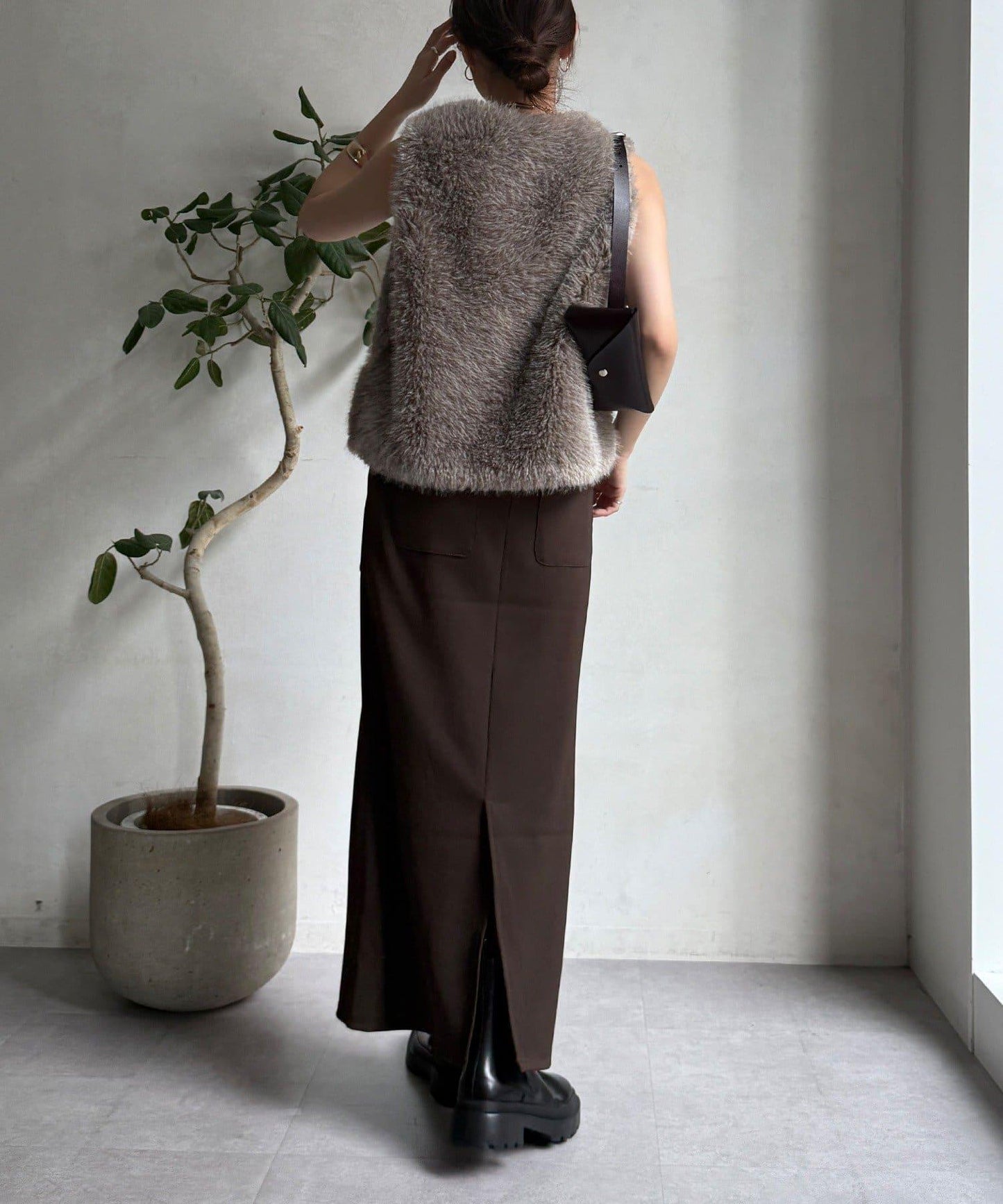 【限定】條紋休閒裙