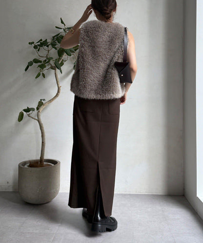 【限定】條紋休閒裙