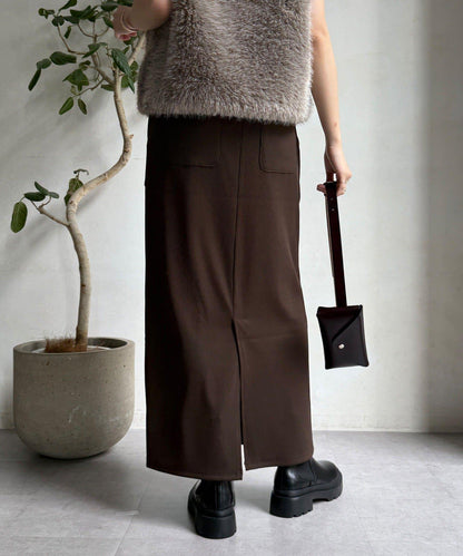 【限定】條紋休閒裙