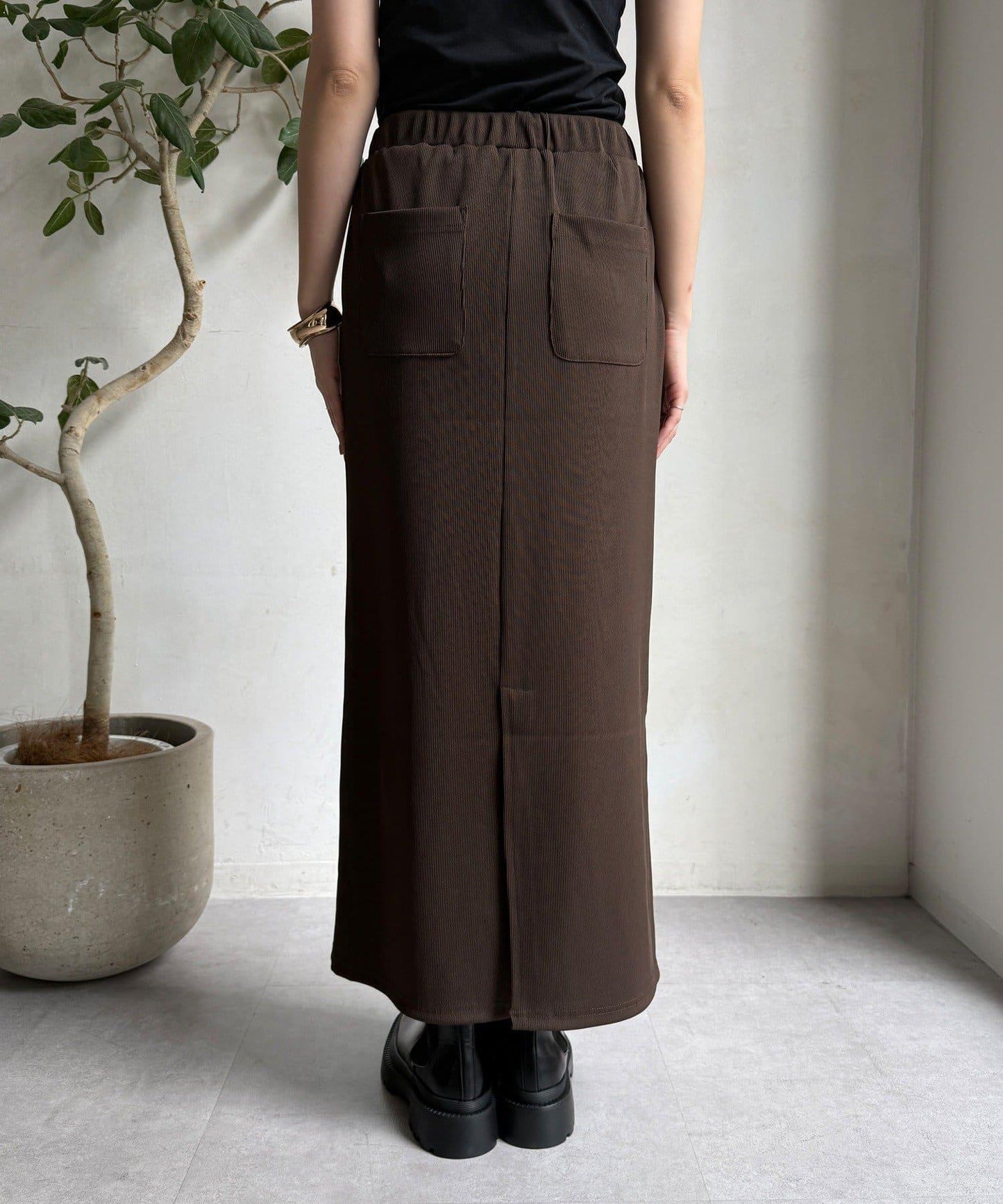 【限定】條紋休閒裙