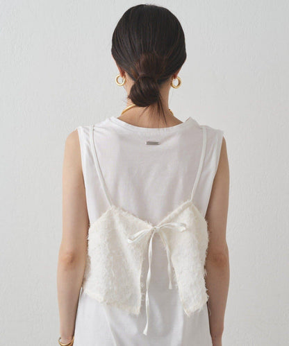 【Loungedress】羽毛吊帶上衣
