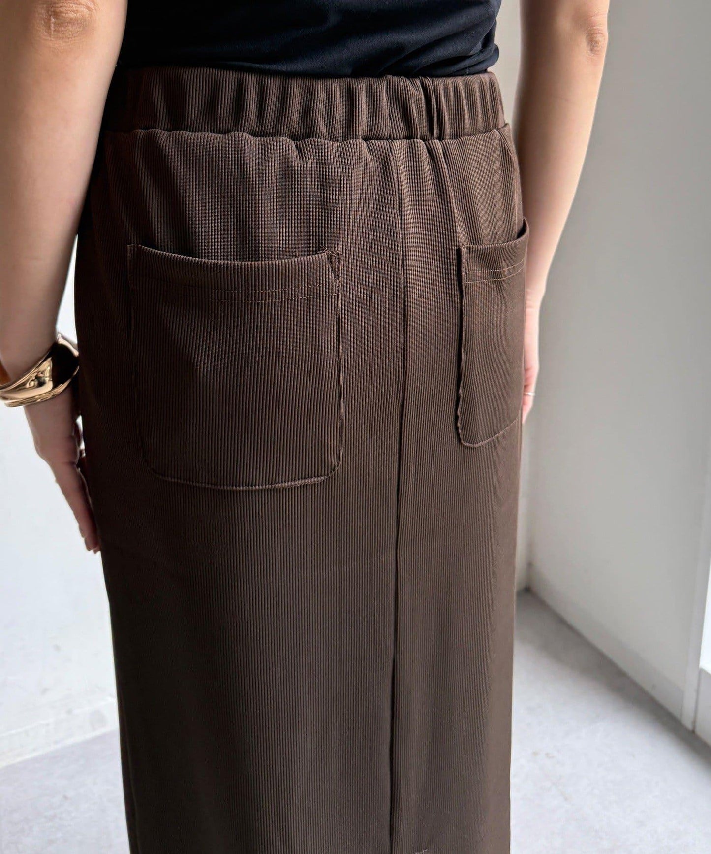 【限定】條紋休閒裙