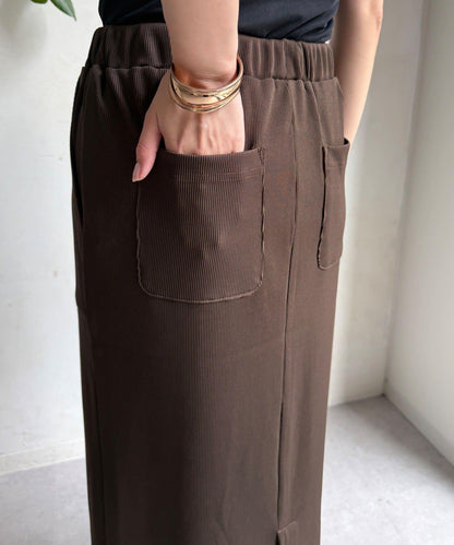 【限定】條紋休閒裙